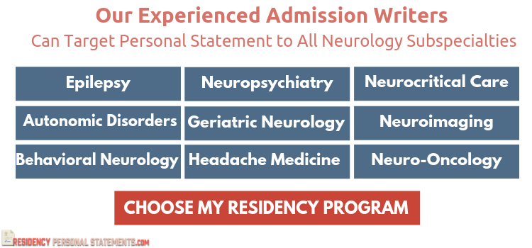 neurology residency application help neurology residency application help